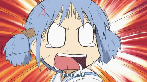 Go to hell! &mdash;&mdash;&mdash;- from (nichijou)