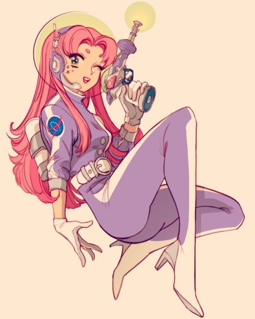 yosb: 🎶When there’s trouble, you know who to call (TEEN TITANS)From their tower, they can see it all (TEEN TITANS!!!) 🎶 here’s space girl starfire 💫⭐️🔥tryna finish the squad by anime expo >:3c 