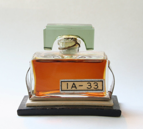Perfume IA – 33, advertisement and packaging, 1929, J. F. Schwarzlose &amp; Sons, Berlin. Exhibition