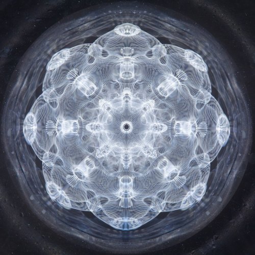 I don’t think I’ve ever seen a snowflake that is not 6 sided, but this cymatic looks like one and is