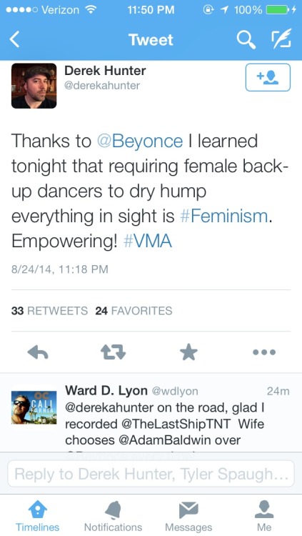 pardonmewhileipanic:  chocohawlic:  empty-venus:  Breaking news: White fuckboys on twitter bitching how funny it is that Beyoncé is a feminist when she and her dancers were provocative and half naked. Despite feminism being about empowerment and a woman’s