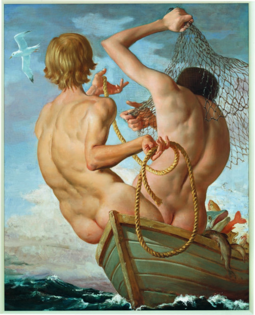 vizuart:Fishermen, John Currin, 2002