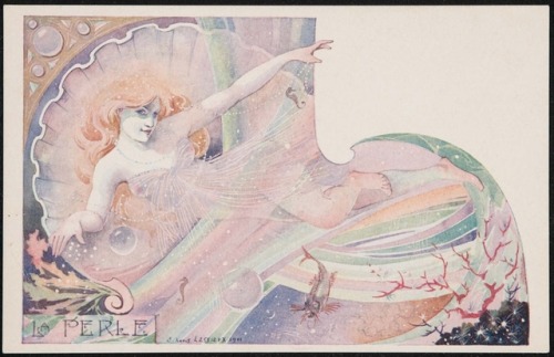 heaveninawildflower:Art Nouveau postcards by Ernest Louis Lessieux (French, 1848–1925).1) Cere