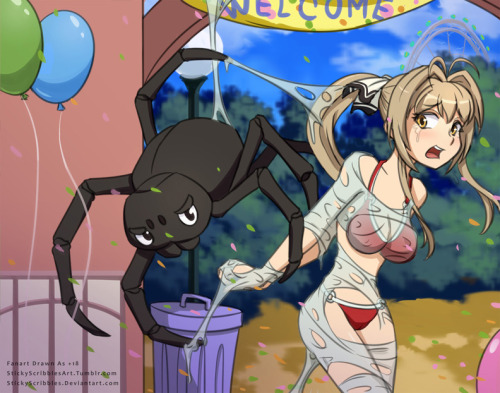 Sento Isuzu Spider Bondage 2Sento Isuzu having fun at the park, until a naughty spider