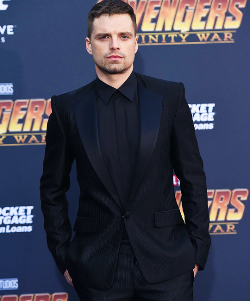 wesleygasm:SEBASTIAN STAN | ‘Avengers: Infinity War’ Premiere, Los Angeles / April 23, 2018