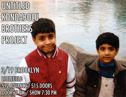 BROOKLYN! The Kondabolu Brothers return for another installment of their live show! Watch them share