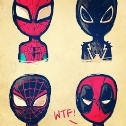 #peterparker #flashthompson #milesmorales #wadewilson #spiderman #venom #ultimatespiderman #deadpool #marvel #marvelcomics