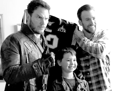 Sex forassgard: Chris Pratt and Chris Evans visiting pictures