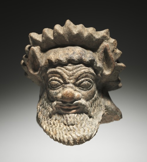 Satyr Head, 500s BC, Cleveland Museum of Art: Greek and Roman ArtSize: Overall: 11.4 cm (4 ½ 