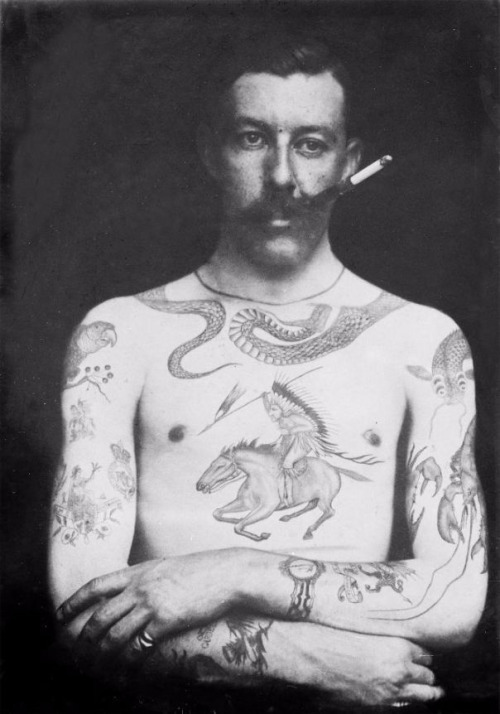 mymodernmet:Amazing Photos Reveal the Work of Britain’s First Tattoo Artist in Victorian Times