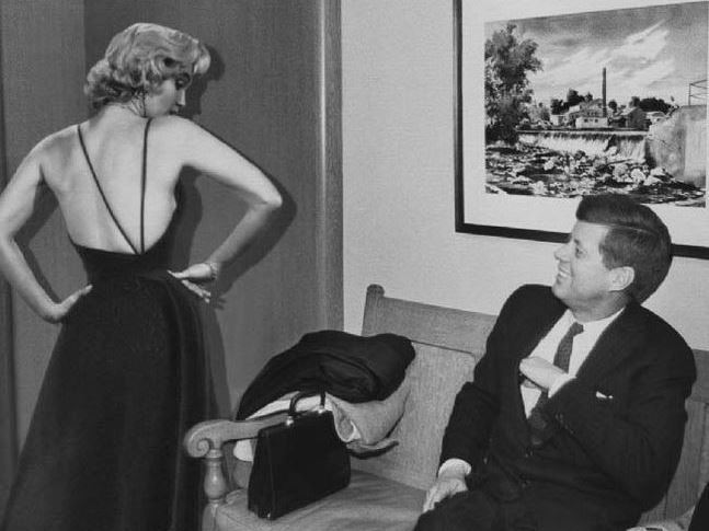 historynet:  John F Kennedy and Marilyn Monroe, Ca 1962 [647x485] 
