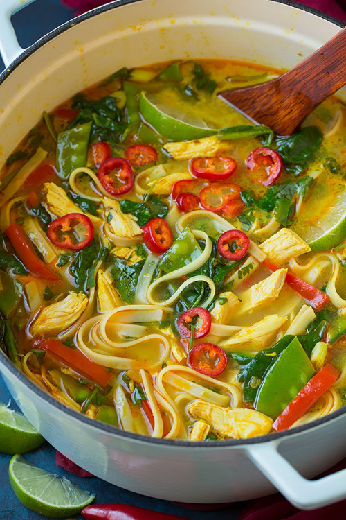 foodffs: Thai Coconut Curry Chicken Soup Really nice recipes. Every hour. Show me what you cooked!