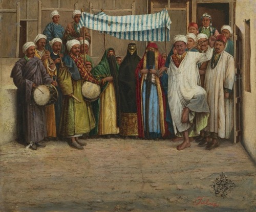 Wedding Ceremony in Tebriz, 1904 by Mohammed Ali Naqash (Iraqi, ?)