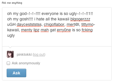 pinktokki:  how to: be stupid on the internet 1. go to a hate blog 2. type bullshit