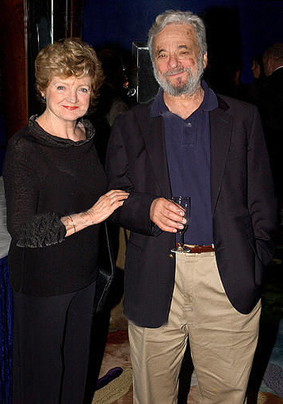 Julia McKenzie and Stephen Sondheim.