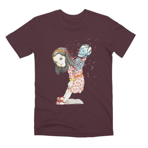  SKELETON SURPRISE by Shintaro Kago is printed on sweatshirts, t-shirts, magnets, notebooks, sticker