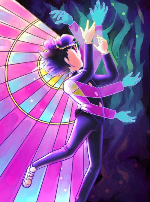 Mob Psycho 100 collab with @letsdontdie (she did the lines, and I did the colors)!(Full view for a b