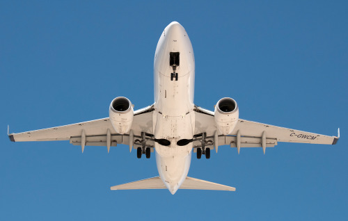 Overhead Photo (Westjet 737-700) - by Eagle1 . Urge to give bellyrubs…rising