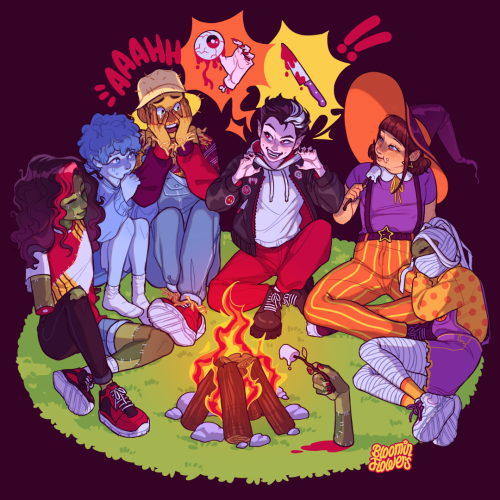 bloominflowers:  spooky campfire stories