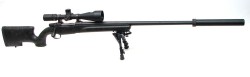 fmj556x45: CZ 550 Safari Class .338 Lapua caliber rifle. Factory Surefire Break with Surefire suppressor and Nightforce scope 3.5-15 calibrated to 338 Lapua. 