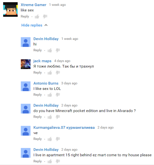 comment-tube:   sorry for the length but these are some of the best comments probably ever 