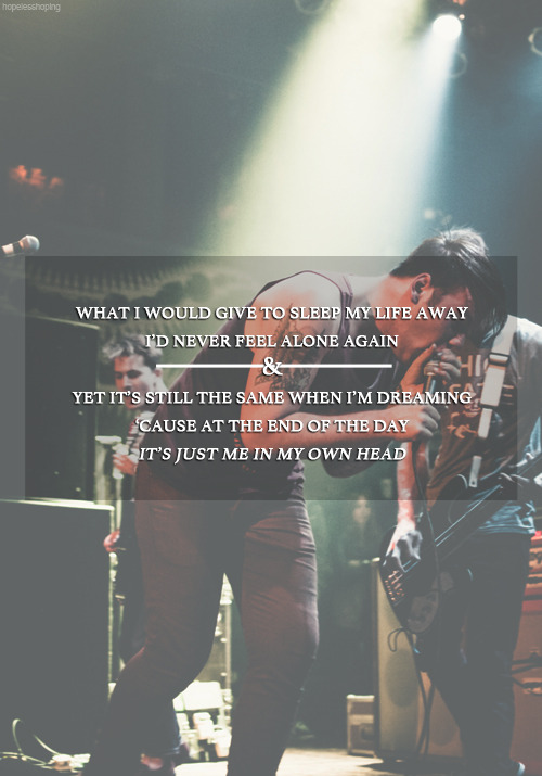 hopelesshoping:  Beartooth- Me In My Own Head (Flickr; Original photo)