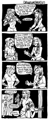 honeyandthehatchetcomic: chromosomefarm:  HnH Style Strip commissioned by AdmiralArcane on Furaffinity! Third in the “Slavether” set. &lt;3Errybody 18 New commission info here! And every little bit helps at my Patreon!                    A commissioned