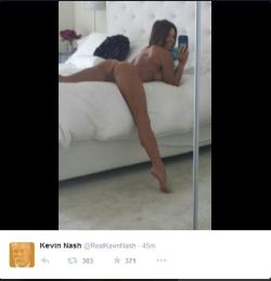 naughtyandsexycelebs:  Leaked photo of Jennifer Micheli from Kevin Nash’s twitter acc (2015) 