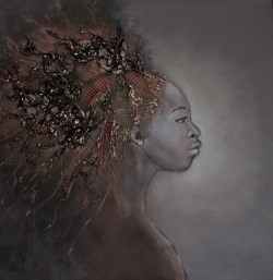 Fyblackwomenart:  Ritratto Di Profilo  By Cristina Pagani Arte