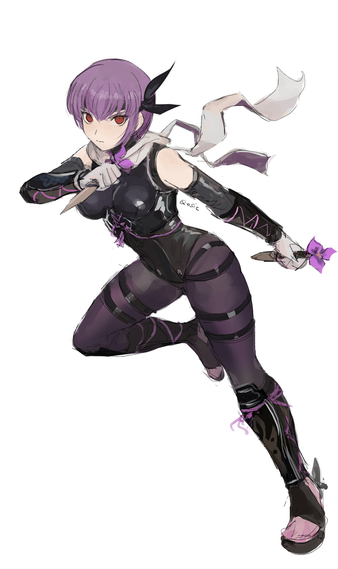 medakakurokami:thanks again to @qosic for the DOA6 Ayane commission, a follow-up