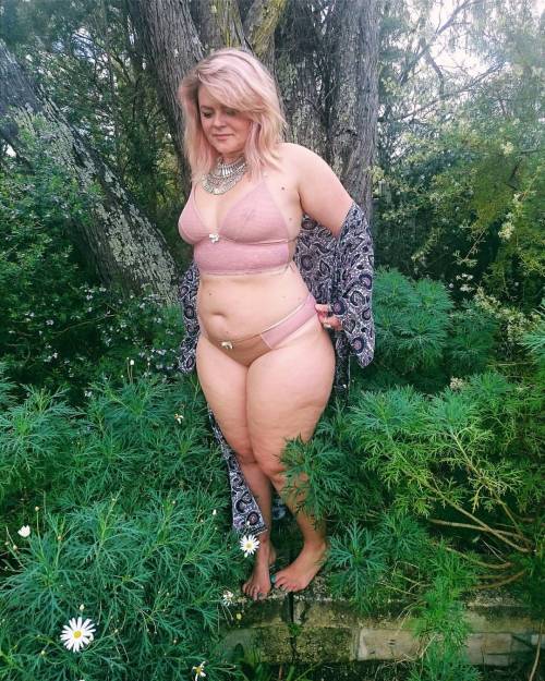 supadriv3r:  bigbri75:  pattmcphatt:tallulah-moon:  Just being a garden gnome 😝 in my beautiful custom made lacey things from @impishlee 🌿  . . #plussizelingerie #lingerie #bohochic #fashionaddict #fashionblogger  Crikey 😘   Yummy  and sweet.