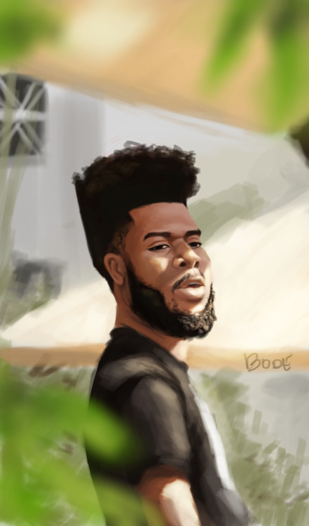 “Tell me your location…”I painted khalid,for fun! I love his music yo!My Instagram - www.inst