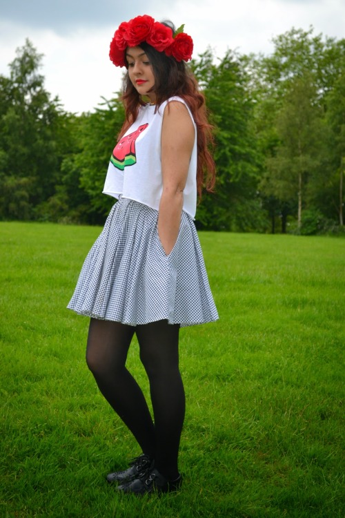 Fashionmylegs: Style Pick Top - H&amp;M  Skirt - River Island Necklace- Topshop Shoes - eBa