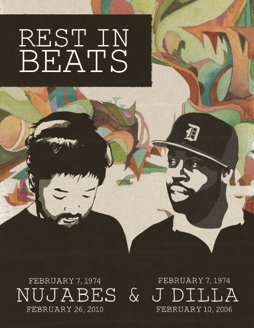 alyssamoreno:A memorial poster I designed for what would have been Seba Jun’s (Nujabes) and Ja