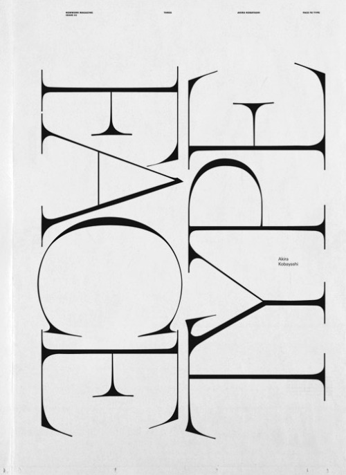 Typeface By Akira Kobayashi