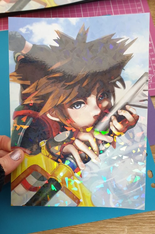 Hey guys you can now get Kingdom hearts Sora art prints in my shop I even have a few LIMITED EDITION