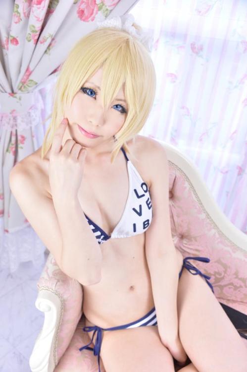 favorite-cosplay:【コスプレ画像】ラブライブ絢瀬絵里の水着姿！！！めっちゃ良いケツだな！！！【画像53枚】 