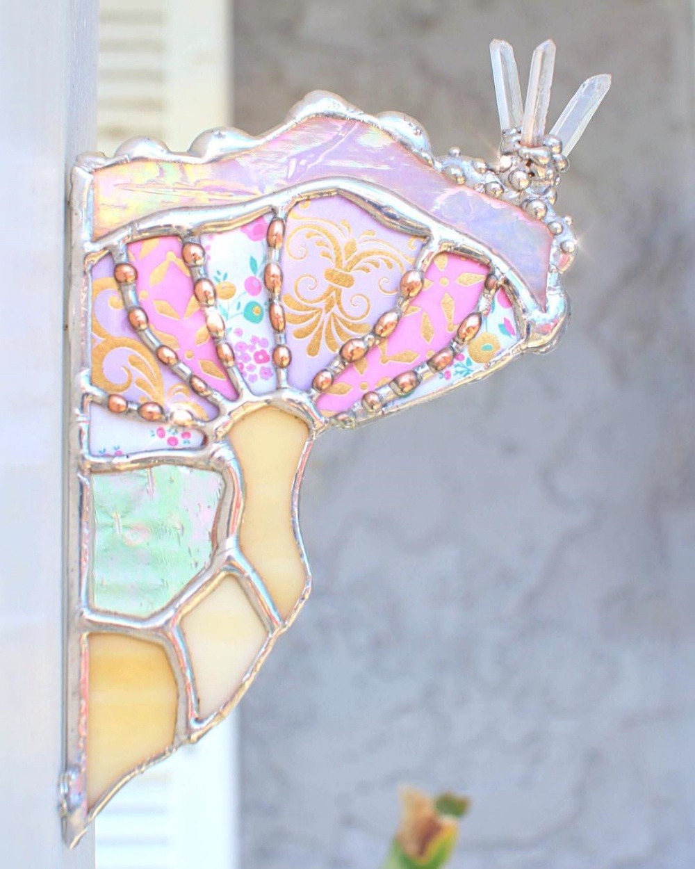 sosuperawesome:  Stained Glass Art  The Sweet Karma Bar  #Etsy #Stained Glass  