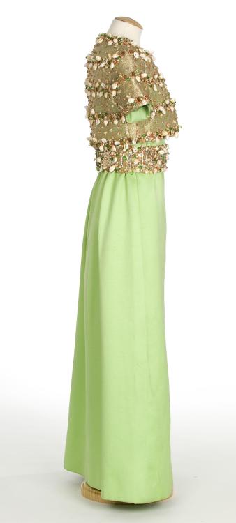 Elio Berhanyer 1973 evening gown with bolero jacket