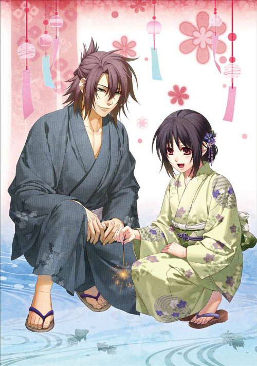 kumoriyami-xiuzhen:Hakuoki Tsukikage no Shou images from 薄桜鬼 真改 月影ノ抄/銀星ノ抄 公式ビジュアルファンブック 月下星覧