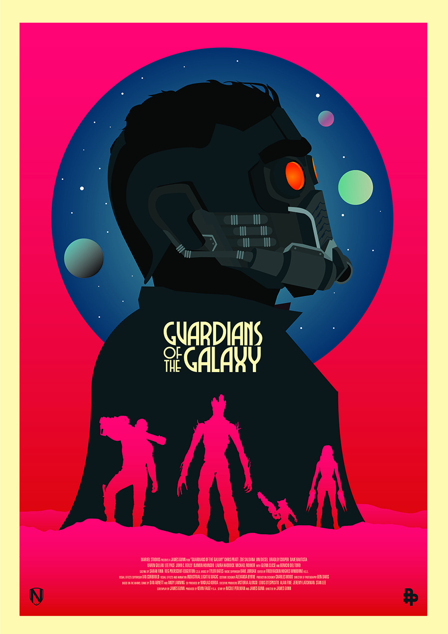 xombiedirge:  Phase 1 of the Poster Posse’s Guardians of The Galaxy poster project,