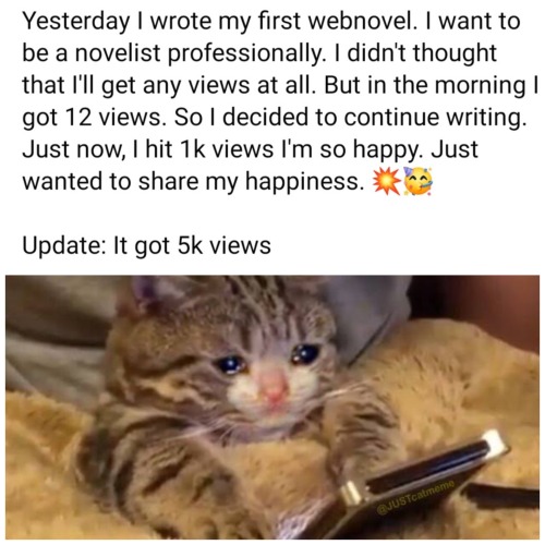 This made me so happy. I stopped writing because my computer broke and I can&rsquo;t even afford