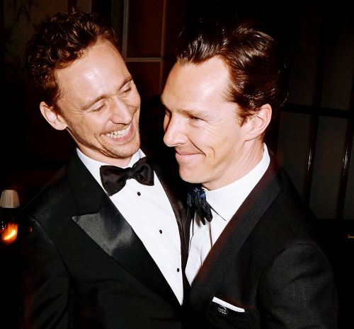 Tom Hiddleston and Benedict Cumberbatch, 8th February 2015