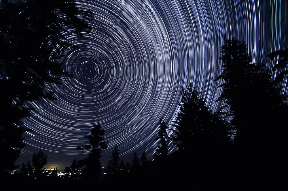 gravitationalbeauty:  Angeles Nat’l Forest Star Trail by Vince Edwards