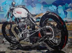 garageprojectmotorcycles:  Have you seen these amazing collages by Mario Spinelli ARTI57A ?