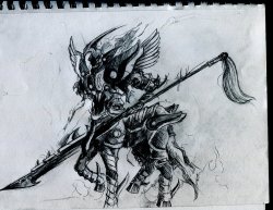 xryz:  Winged Hussar Hecarim by NoodleArtist