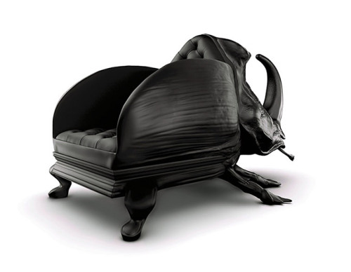 tumbr561pete:BEETLE CHAIR BY MAXIMO RIERAAfter the Rhino Chair , the Octopus Chair and the Elephant 