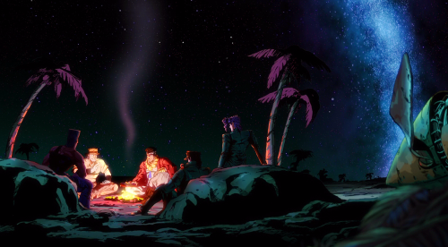 megomobat:every frame of the first Stardust Crusaders OP is a work of artso here’s some photoshop-tw