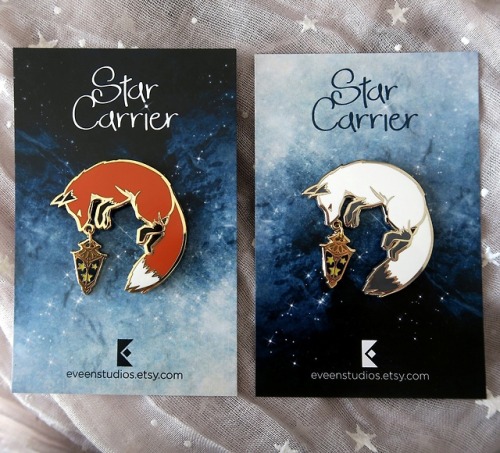 jumpingjacktrash: sosuperawesome: Star Carrier Enamel Pins Eveen Studios on Etsy See our #Etsy or #E