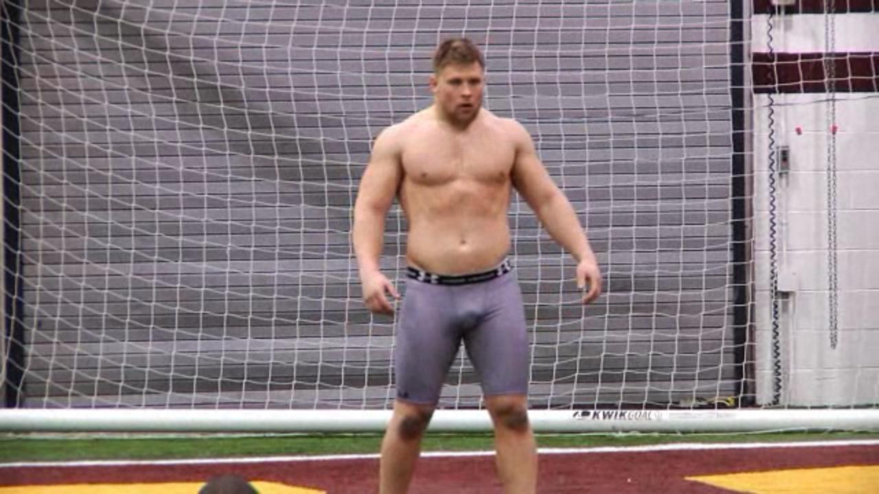 Matt Berning, Central Michigan and NY Jets Central Michigan Pro Day video (where